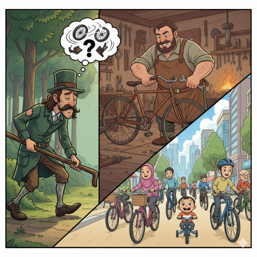 🚲 Kisah Bagaimana Basikal Dicipta